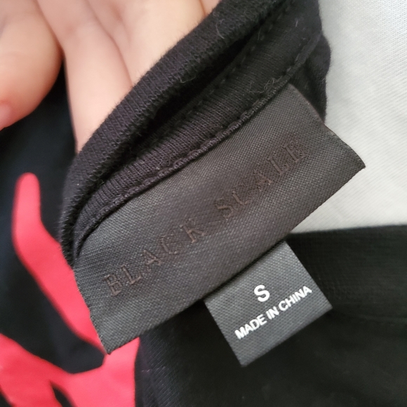 Black Scale Eden garden snake tee tshirt black small goth - Picture 3 of 4